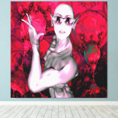 Buitenaards Contact Canvas Afdruk (Insitu (Houten vloer))