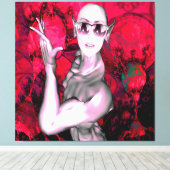 Buitenaards Contact Canvas Afdruk (Insitu (Houten vloer))