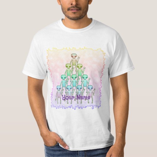 Buitenaards Driehoek T-shirt (Voorkant)