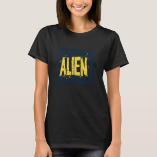 Buitenaards embleem voor Sci-Fi-fans en dromers T-shirt