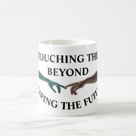 Buitenaards en menselijk koffiemok