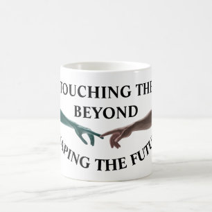 Buitenaards en menselijk koffiemok