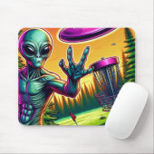 Buitenaards en Vliegende Schotel van de Schotel va Muismat (Met muis)