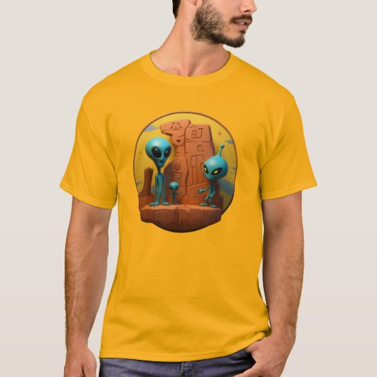 Buitenaards Familie T-shirt (Voorkant)