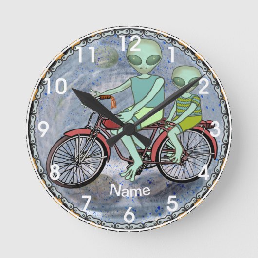 Buitenaards Fiets Ronde Klok (Voorkant)