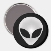 Buitenaards grijs hoofd magneet (Voorkant / Achterkant)