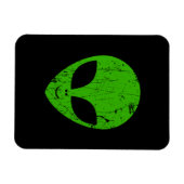 buitenaards groen hoofd voor science fiction extra magneet (Horizontaal)