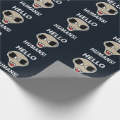 Buitenaards Hallo Mensen Grappig Cadeaupapier (Hoek)