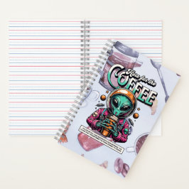 Buitenaards hier voor de koffie notitieboek