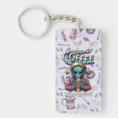 Buitenaards hier voor de koffie sleutelhanger (Voorkant)