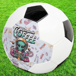 Buitenaards hier voor de koffie voetbal