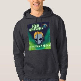 buitenaards hier zijn we en we gaan niet weg , ufo hoodie