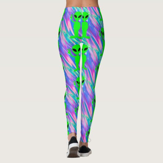 Buitenaards hologram leggings (Achterkant)
