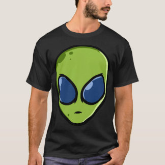Buitenaards hoofd t-shirt