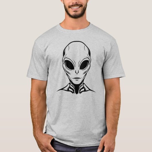 Buitenaards Hoofd T-shirt (Voorkant)