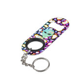 buitenaards in het sterrenstelsel mini flessenopener (Achterkant Gekanteld)