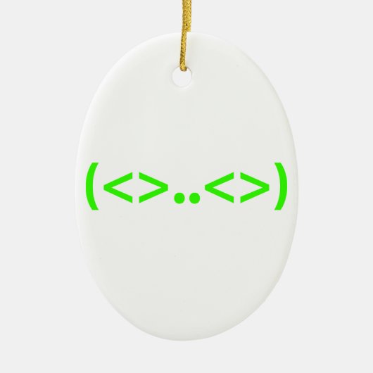 BUITENAARDS Japanse Emoticon Keramisch Ornament (Voorkant)