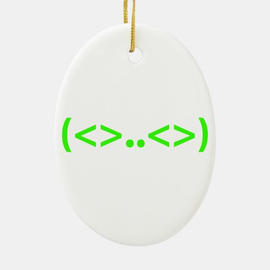 BUITENAARDS Japanse Emoticon Keramisch Ornament (Achterkant)