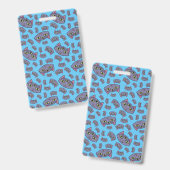 Buitenaards kattenpatroon badge (Voor- en achterkant)