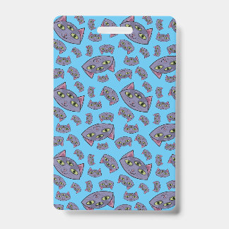 Buitenaards kattenpatroon badge