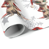 Buitenaards kerstpatroon cadeaupapier (Rol Hoek)