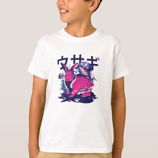 buitenaards konijn t-shirt (Voorkant)