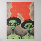 Buitenaards Kunstprint Ufo Liefhebber Geschenk Bui Poster (Voorkant)