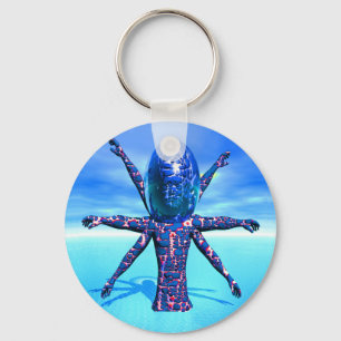 Buitenaards Kunstwerk Sleutelhanger