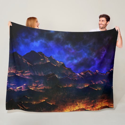 BUITENAARDS LANDSCHAP FLEECE DEKEN (In situ)