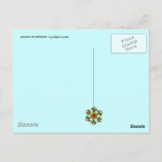 BUITENAARDS LANDSCHAP / LAGUNE IN HYPERION BRIEFKAART (Achterkant)