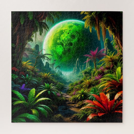Buitenaards landschap legpuzzel ruimte natuur cade (Verticaal)