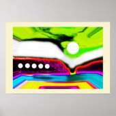 Buitenaards landschap poster (Voorkant)