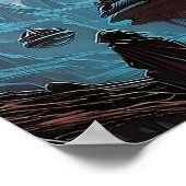 Buitenaards landschap poster (Hoek)