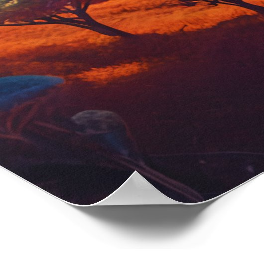 Buitenaards landschap poster (Hoek)