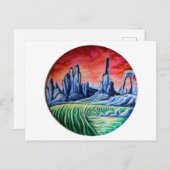 Buitenaards landschap van Nefertara Briefkaart (Voorkant / Achterkant)