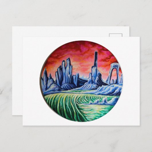 Buitenaards landschap van Nefertara Briefkaart (Voorkant / Achterkant)