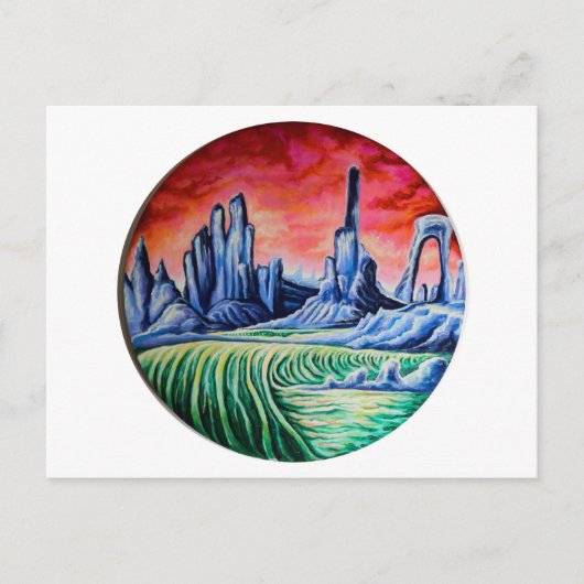 Buitenaards landschap van Nefertara Briefkaart (Voorkant)