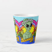 buitenaards latte mok (Voorkant)