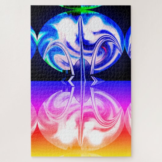 Buitenaards leven kunst legpuzzel (Verticaal)