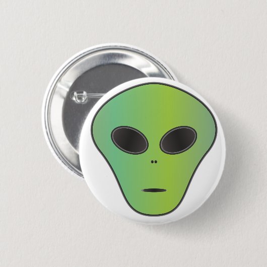 Buitenaards leven ronde button 5,7 cm (Voorkant /achterkant)