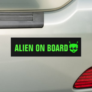 BUITENAARDS LEVEND WEZEN AAN BOORD FUNNY BUMPERSTI BUMPERSTICKER