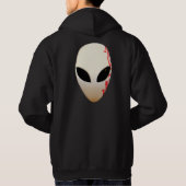 Buitenaards masker met futuristische markeringen hoodie (Achterkant)