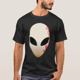 Buitenaards masker met futuristische markeringen t-shirt