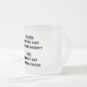 Buitenaards Matglas Koffiemok (Voorkant rechts)