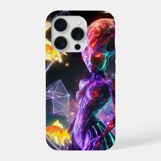 Buitenaards meisje, IPhone Hoesje 15 Pro Case (Achterkant)