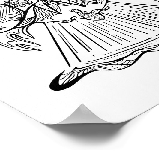 Buitenaards: Moth Ruimteschip Kleuren Poster (Hoek)