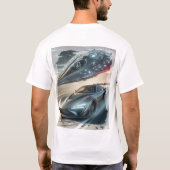 Buitenaards Neon Drift Embleem T-shirt (Achterkant)