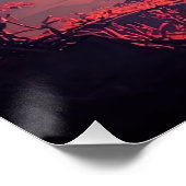 Buitenaards Neon Landschap Perfect Poster (Hoek)