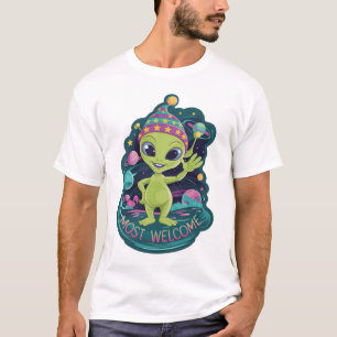 Buitenaards ontwerp t-shirt