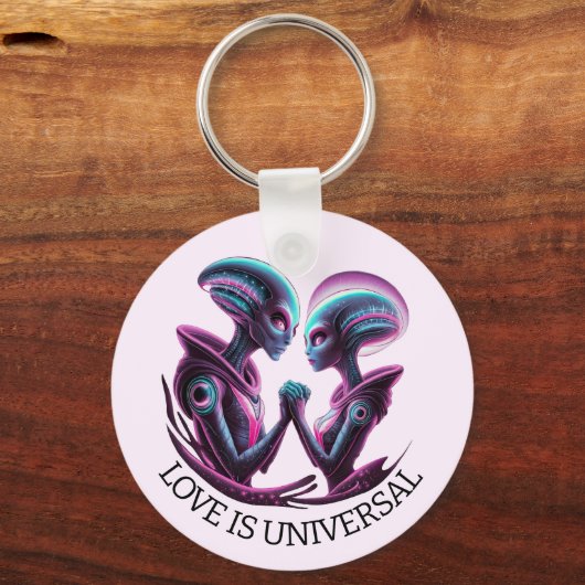 buitenaards paar sleutelhanger (Achterkant)